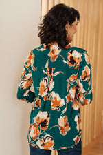 Load image into Gallery viewer, I Think Different Top in Teal Floral
