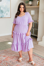 Load image into Gallery viewer, In My Carefree Era Tiered Ruffled Dress
