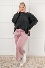 Load image into Gallery viewer, In or Out Wide Leg Cropped Pants in Light Rose
