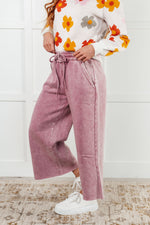 Load image into Gallery viewer, In or Out Wide Leg Cropped Pants in Light Rose
