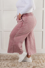 Load image into Gallery viewer, In or Out Wide Leg Cropped Pants in Light Rose
