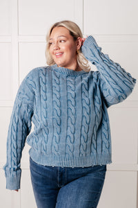 In the Right Direction Cable Knit Sweater