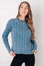 Load image into Gallery viewer, In the Right Direction Cable Knit Sweater
