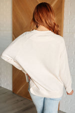 Load image into Gallery viewer, It&#39;s The Little Things Relaxed Scuba Pullover in Beige
