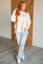 Load image into Gallery viewer, It&#39;s The Little Things Relaxed Scuba Pullover in Beige
