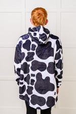 Load image into Gallery viewer, Kids Oversized Hoodie Blanket in Cow
