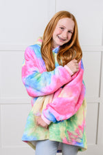 Load image into Gallery viewer, Kids Oversized Hoodie Blanket in Rainbow
