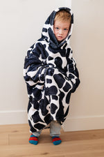 Load image into Gallery viewer, Kids Oversized Hoodie Blanket in Cow
