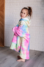 Load image into Gallery viewer, Kids Oversized Hoodie Blanket in Rainbow
