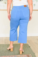 Load image into Gallery viewer, Lisa High Rise Control Top Wide Leg Crop Jeans in Sky Blue
