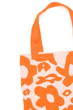 Load image into Gallery viewer, Lazy Daisy Knit Bag in Orange
