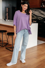 Load image into Gallery viewer, Lilac Whisper Dolman Sleeve Top
