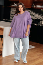 Load image into Gallery viewer, Lilac Whisper Dolman Sleeve Top
