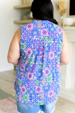 Load image into Gallery viewer, Lizzy Tank Top in Royal Bouquet
