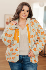 Load image into Gallery viewer, Love It Don&#39;t Leave It Floral Fleece Jacket
