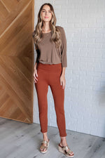 Load image into Gallery viewer, Magic Ankle Crop Skinny Pants in Rust
