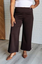 Load image into Gallery viewer, Magic Wide Leg Crop Pants in Chocolate
