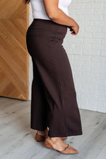 Load image into Gallery viewer, Magic Wide Leg Crop Pants in Chocolate
