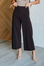 Load image into Gallery viewer, Magic Wide Leg Crop Pants in Chocolate
