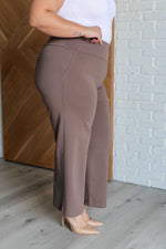 Load image into Gallery viewer, Magic Wide Leg Crop Pants in Dark Mocha
