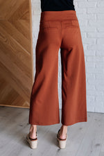 Load image into Gallery viewer, Magic Wide Leg Crop Pants in Rust
