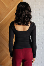 Load image into Gallery viewer, Never Imitated Long Sleeve Top in Black
