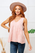 Load image into Gallery viewer, Never Second Best V-Neck Blouse in Peach
