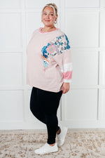 Load image into Gallery viewer, New Chapter Floral Color Block Patchwork Top
