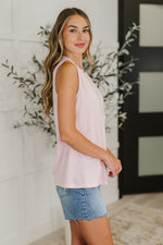 Load image into Gallery viewer, New Normal Pleat Detail Sleeveless Top in Pink
