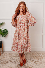 Load image into Gallery viewer, Next to You Balloon Sleeve Floral Dress
