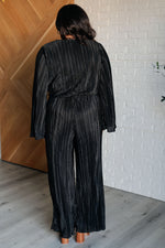 Load image into Gallery viewer, Night Out Plisse Jumpsuit
