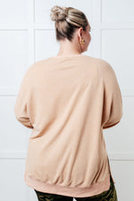 Load image into Gallery viewer, No Plain Jane Oversized Sweatshirt in Khaki
