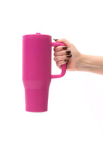 Load image into Gallery viewer, No Spill 40oz Tumbler in Hot Pink
