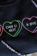 Load image into Gallery viewer, Snarky Valentine Embroidered Sweatshirt
