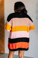 Load image into Gallery viewer, Not Quite Sure Striped Open Front Cardigan
