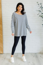 Load image into Gallery viewer, Obviously Mine Striped Oversized Top
