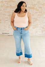 Load image into Gallery viewer, Olivia High Rise Wide Leg Crop Jeans in Medium Wash
