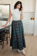 Load image into Gallery viewer, Plaid Perfection Maxi Skirt
