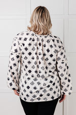 Load image into Gallery viewer, Quick Follow Up Floral Tile Blouse
