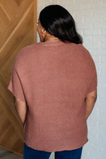 Load image into Gallery viewer, Relaxing Away Dolman Sleeve Knit Top in Coffee
