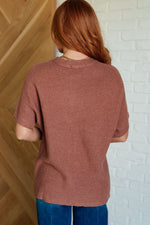 Load image into Gallery viewer, Relaxing Away Dolman Sleeve Knit Top in Coffee
