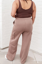 Load image into Gallery viewer, Run, Don&#39;t Walk Cargo Sweatpants in Smokey Brown
