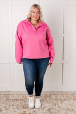 Load image into Gallery viewer, Same Ol&#39; Situation Collared Pullover in Hot Pink
