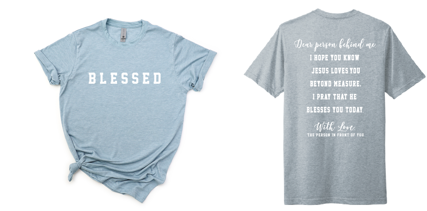 BLESSED (front and back)