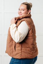 Load image into Gallery viewer, Set Me Up Corduroy Puffer Vest
