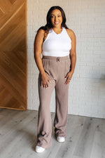 Load image into Gallery viewer, Set Process Mineral Wash Waffle Knit Pants in Brown
