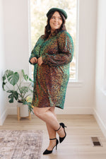 Load image into Gallery viewer, Shimmering Splendor Sequin Shirt Dress
