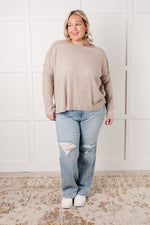 Load image into Gallery viewer, Simply Basic Ribbed Hacci Sweater in H Mocha
