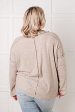 Load image into Gallery viewer, Simply Basic Ribbed Hacci Sweater in H Mocha
