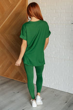 Load image into Gallery viewer, Soft Serve Brushed Microfiber Set in Dark Green
